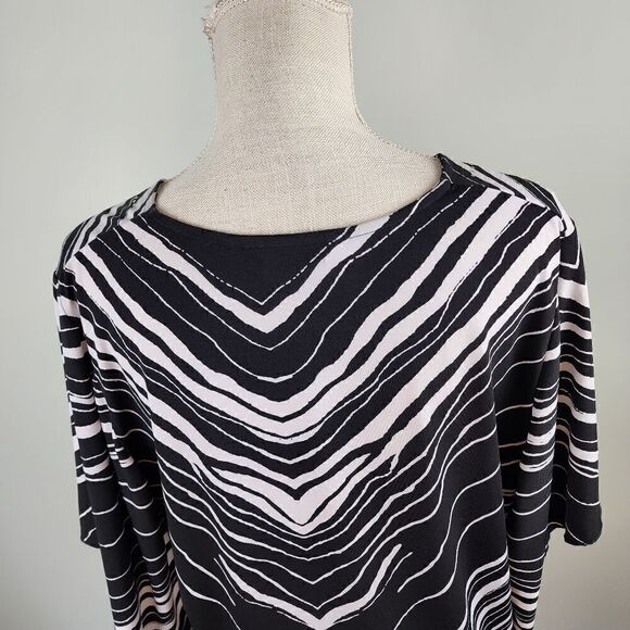 ALLISON DALEY WOMEN'S V NECK BAT WING SLEEVE TOP SIZE LARGE PETITE - Picture 6 of 8